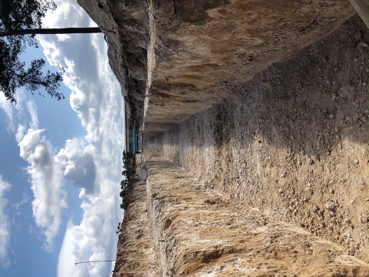 Deep trench excavation for the new fuel mains at RAF Lakenheath